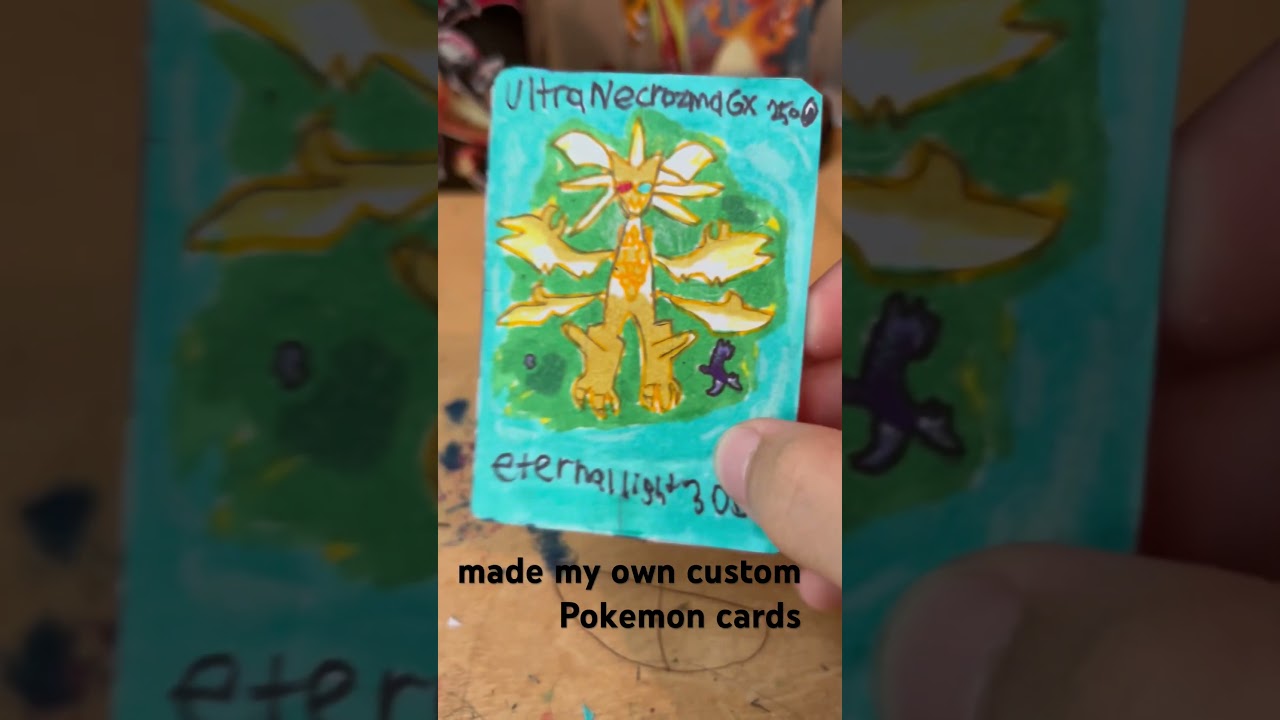 Imade my own custom Pokemon card  