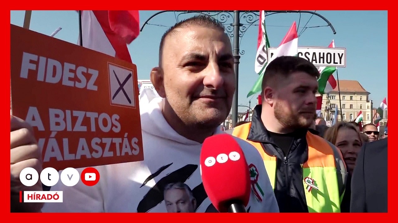 A Békemenet résztvevői biztosak a Fidesz győzelmében