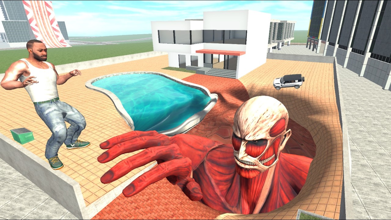 Franklin Found Giant Hole in House in Indian Bike Driving 3D