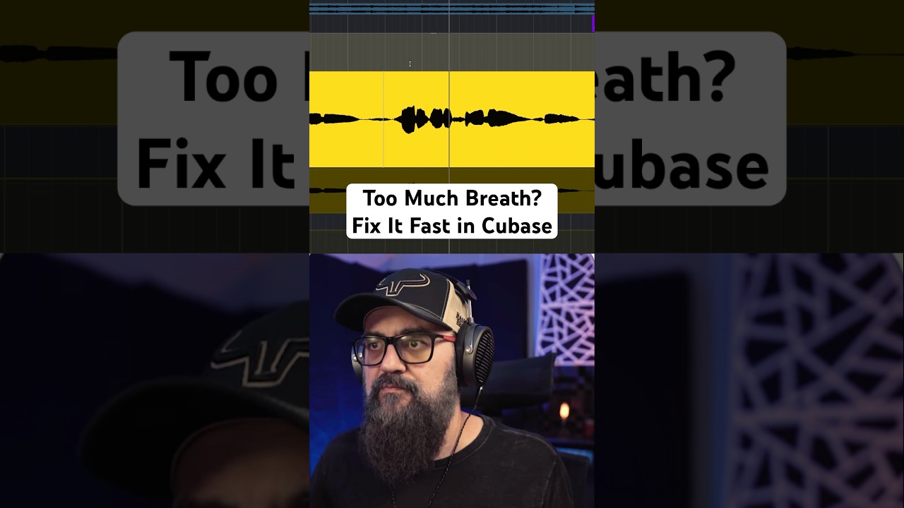 Too Much Breath? Fix It Fast in Cubase @steinberg #mixing #mixingengineer #vocals #mixingvocals