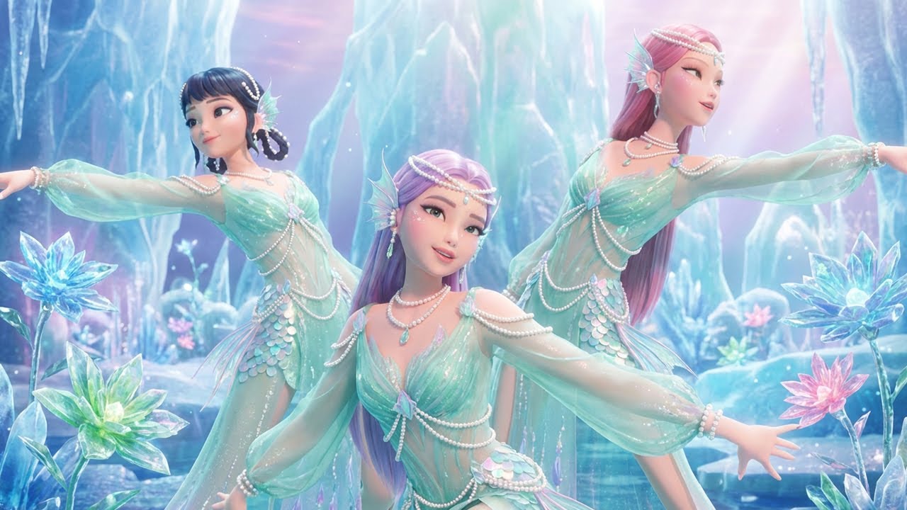 Golden x Zoo Ocean Dance 🌊 Mermaid Lite Fantasy in Frozen World | KPop Demon Hunters