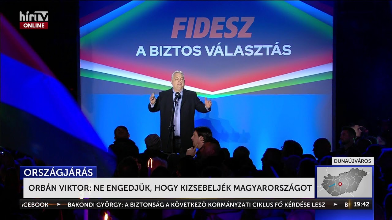 Orbán Viktor országjárása, Dunaújváros - élő közvetítés - HírTV