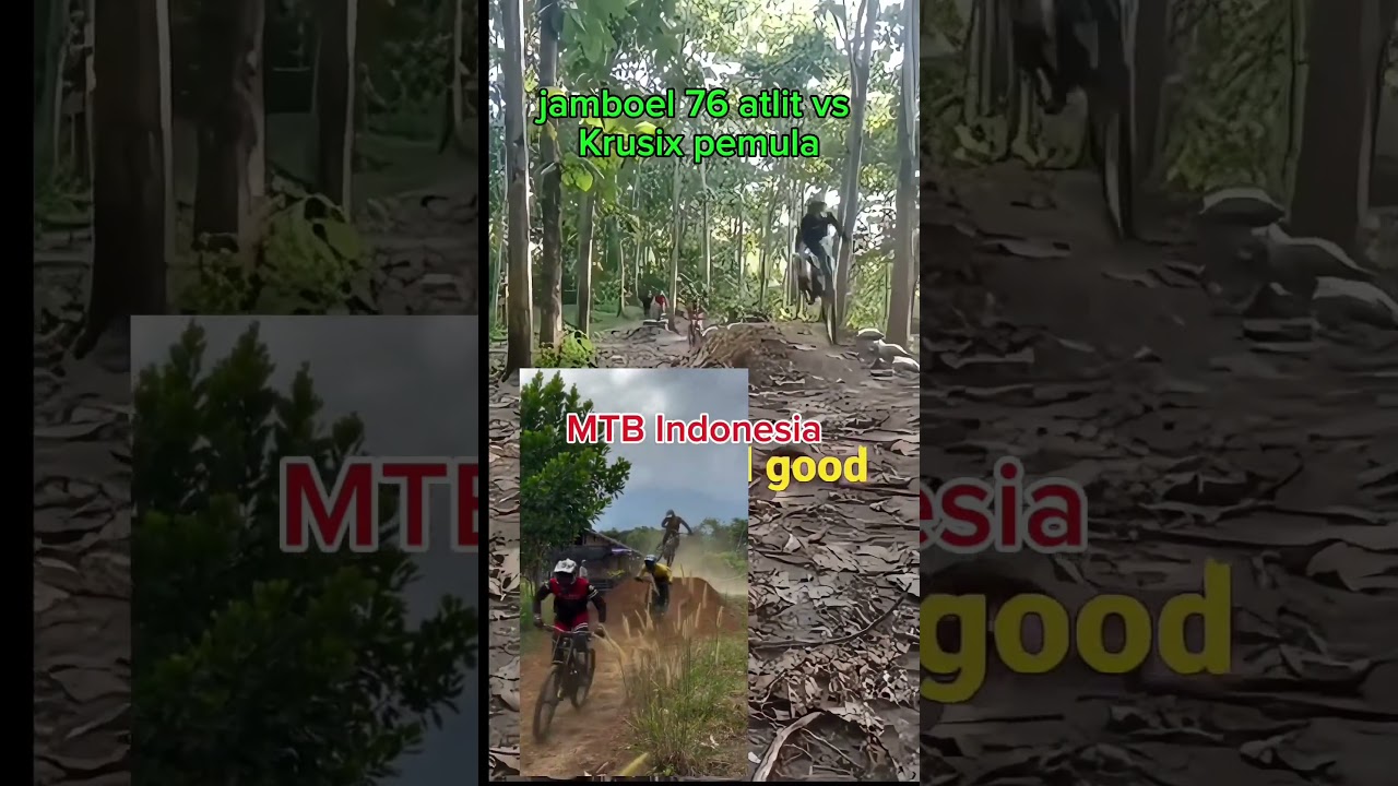 Jamboel 76 atlit vs Krusix pemula, MTB jumping #jamboel76 #mtb #bikepark #mtbindonesia #mtbpemula