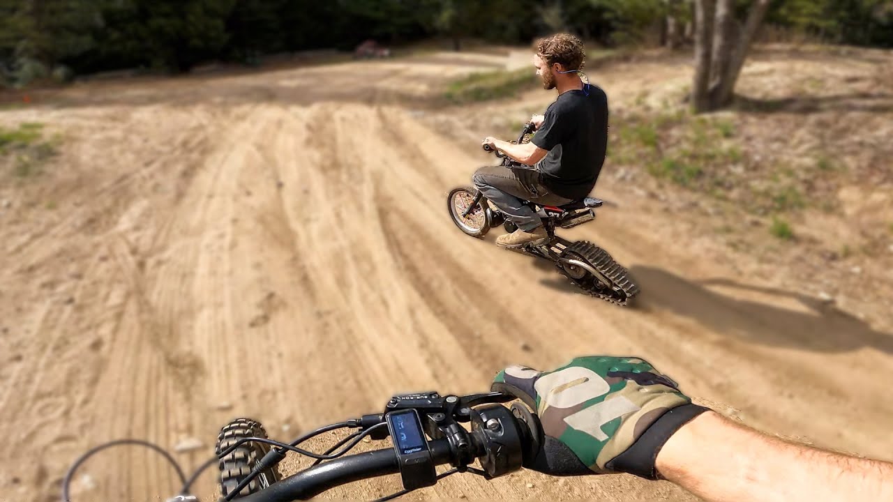 Half Tracked $300 Amazon Mini Bike Chase Cam