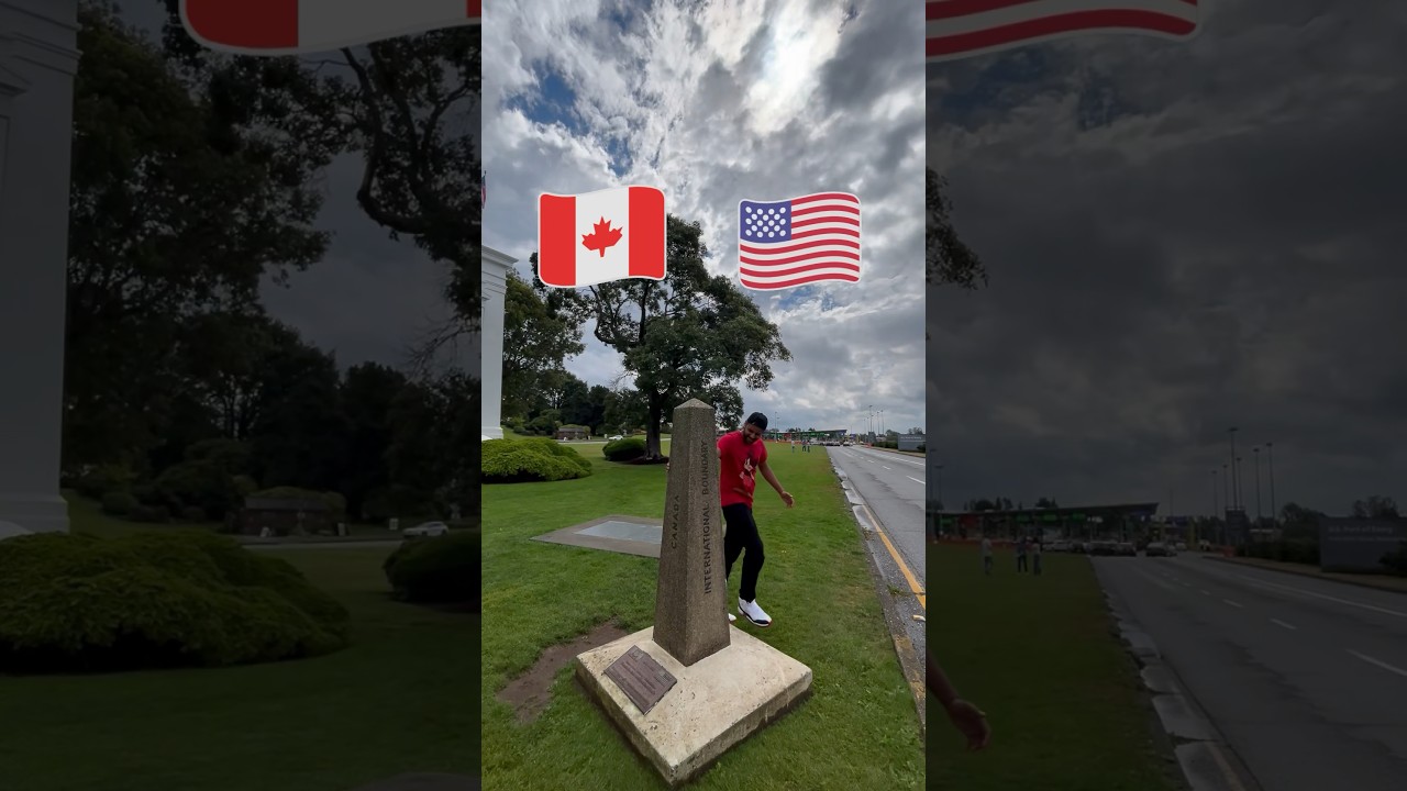 Canada-USA Border, British Columbia 🇨🇦 #minivlog