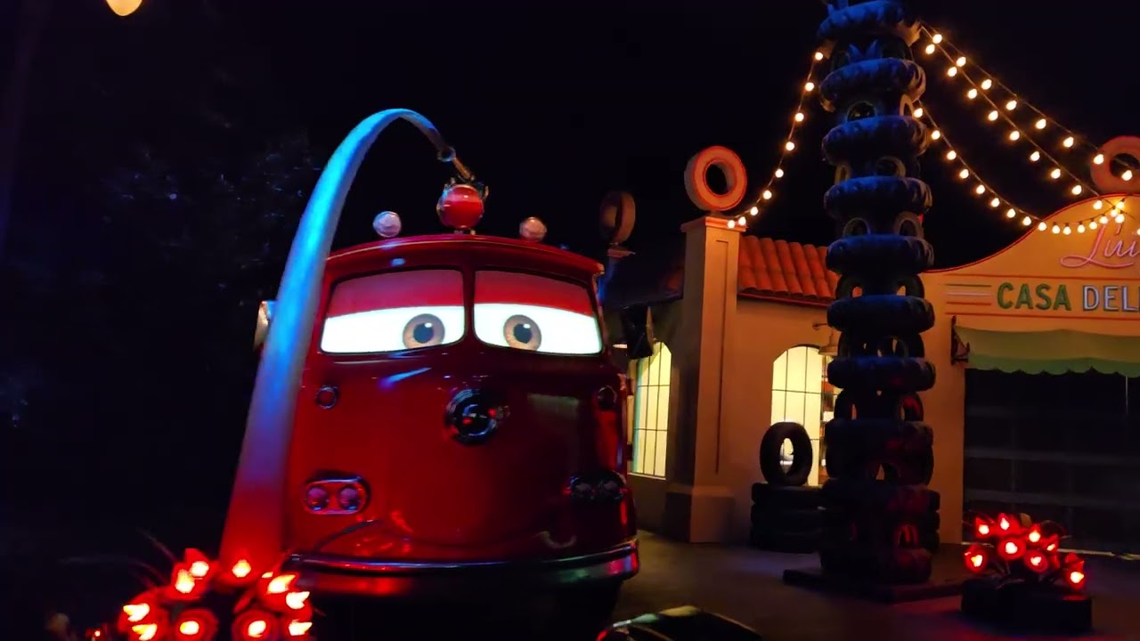 Disney California adventure radiator springs ride full awesome race 
