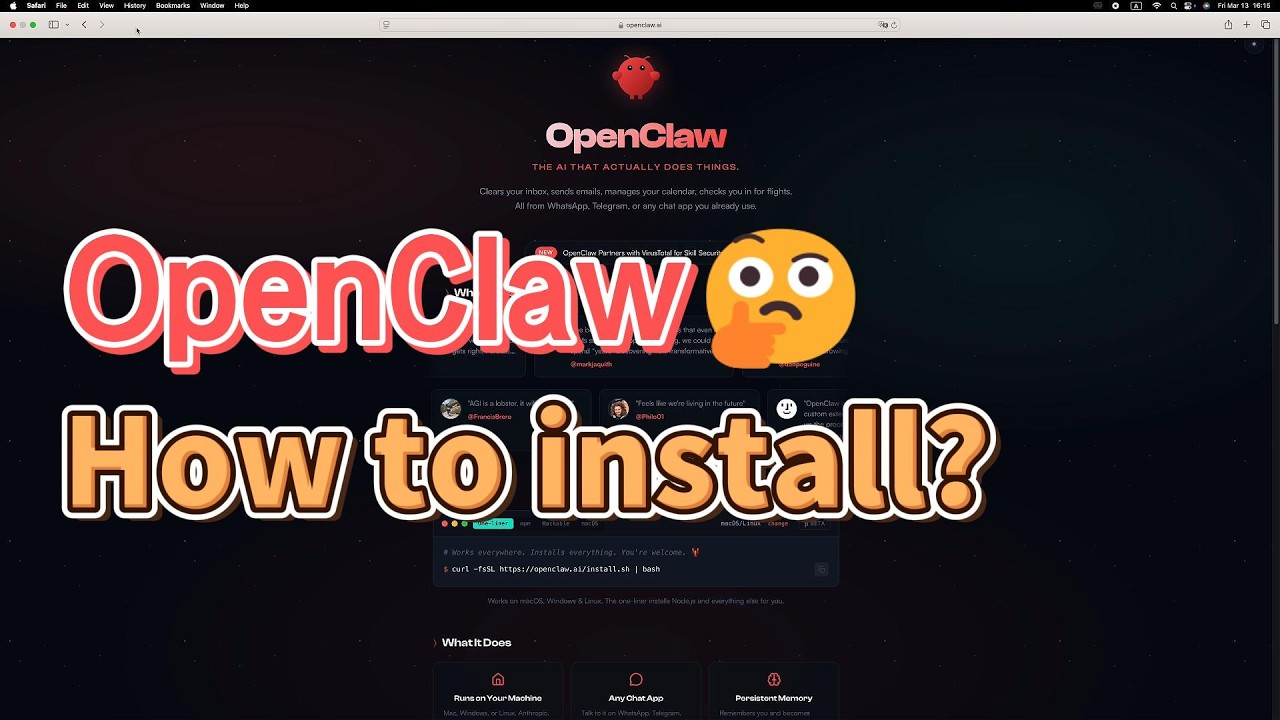 Openclaw Installation Tutorial