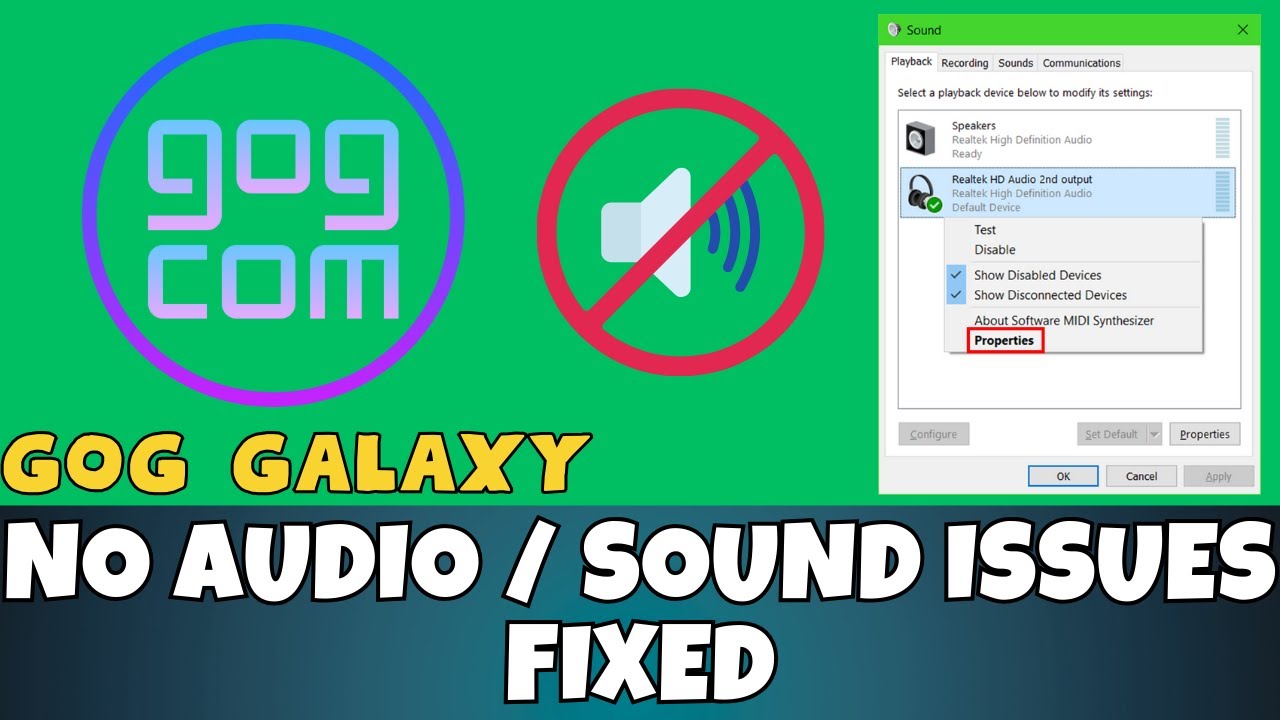 GOG Galaxy-How to Fix No Audio Sound Issues Complete Tutorial 2023 ✅