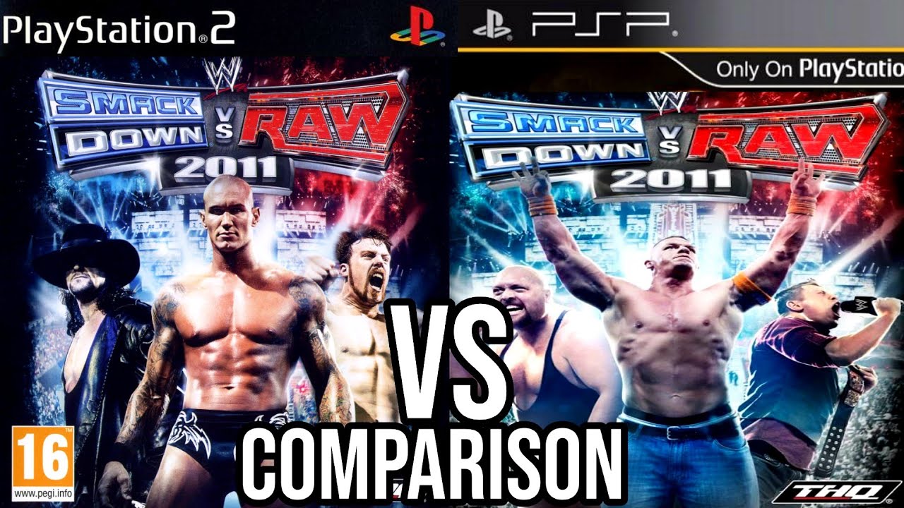 WWE Smackdown Vs Raw 2011 PS2 Vs PSP