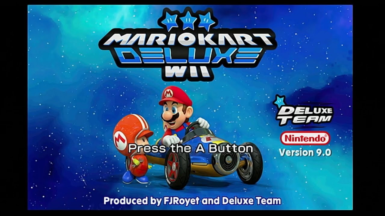 Mario Kart Wii Deluxe v9.0 (Wii) Gameplay (SNES Mushroom Cup)