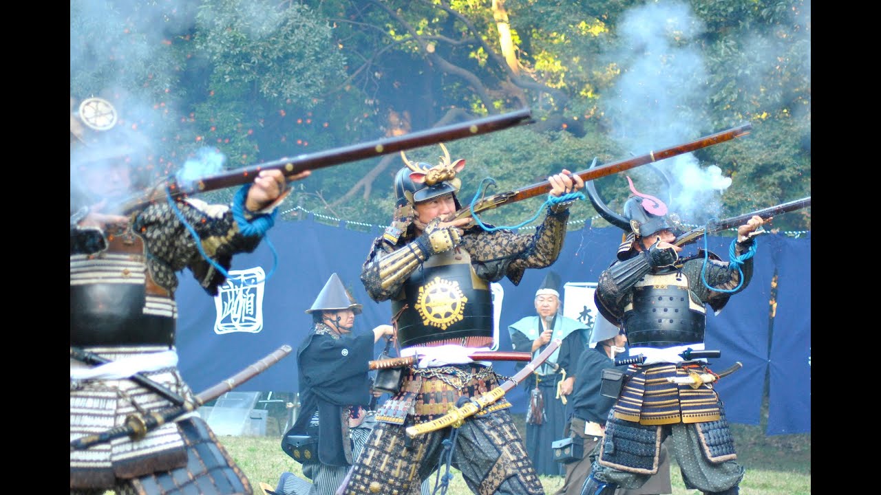 Samurai Guns at Meiji Shrine on Culture Day 鉄砲