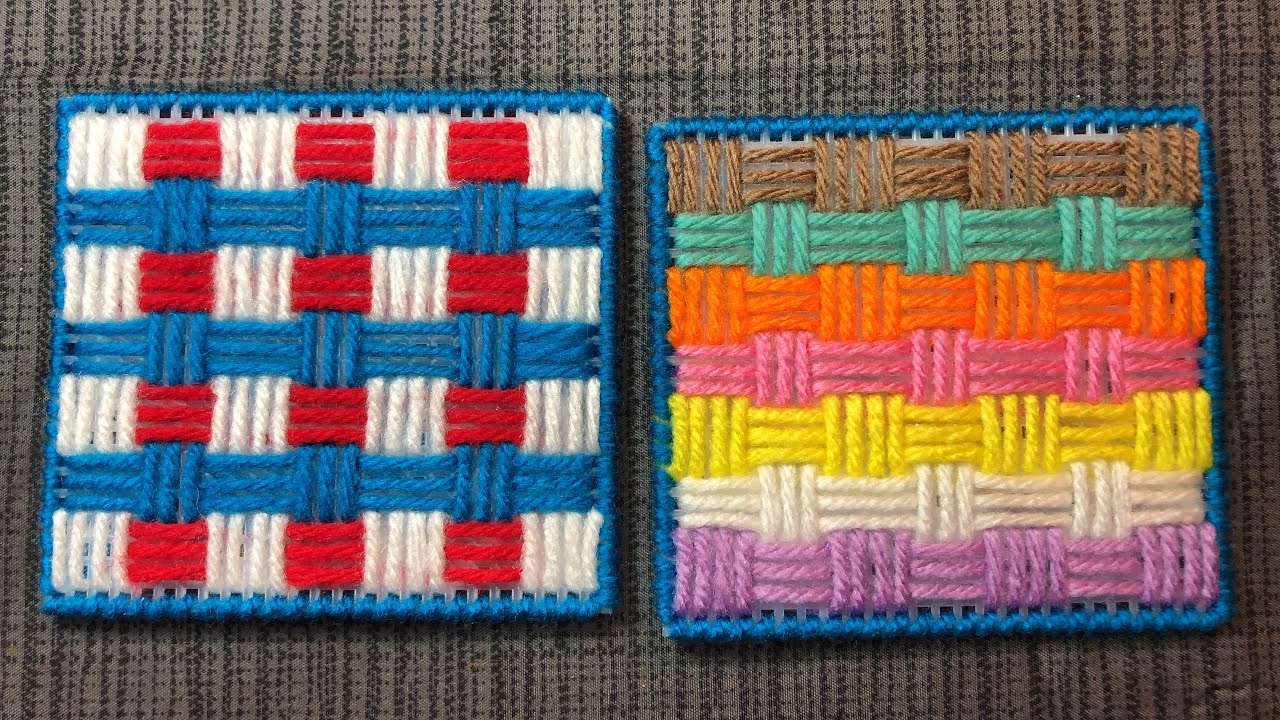 🟩 Basket Pattern🧺 | Tutorial 2 | Plastic Canvas