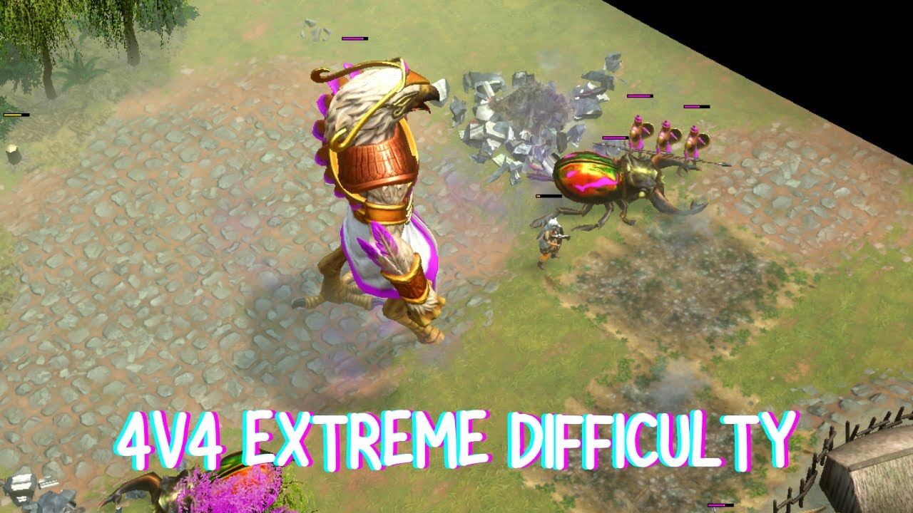 4v4 Extreme Difficulty | Age of Mythology Retold