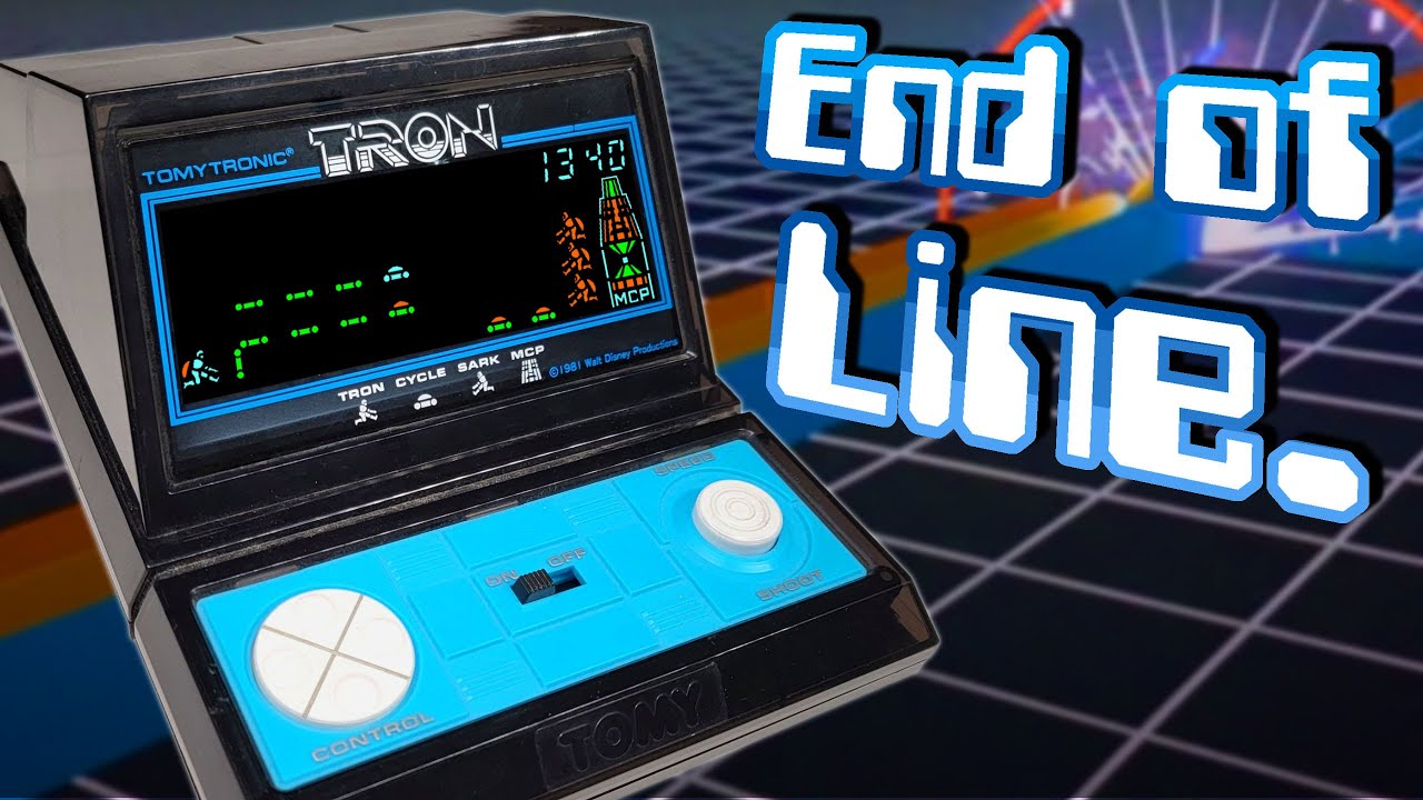 Ручная консоль Tron 1981 года от Tomytronic в СОСТОЯНИИ КАК НОВЫЙ!