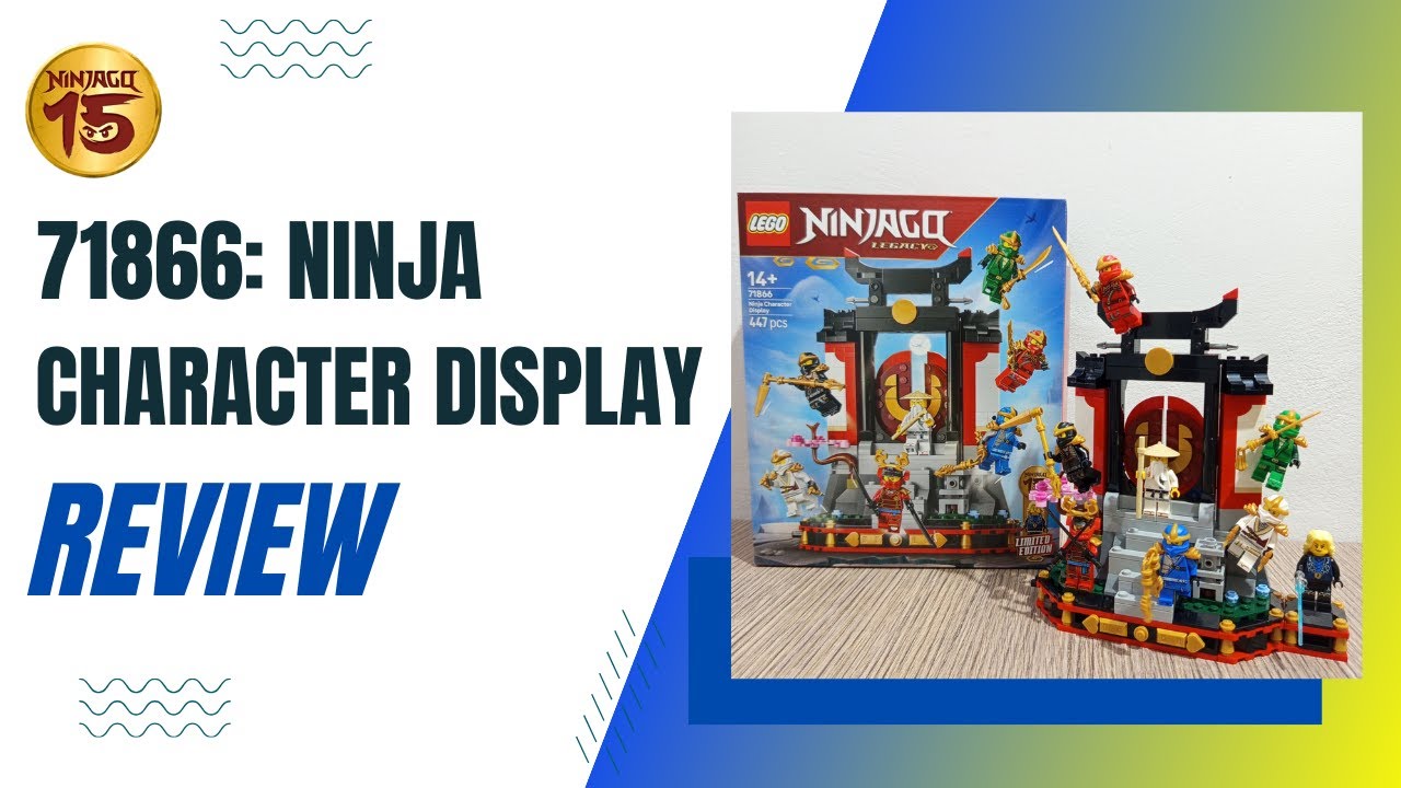 Every Ninja Fan NEEDS this! 71866 Ninja Character Display Review
