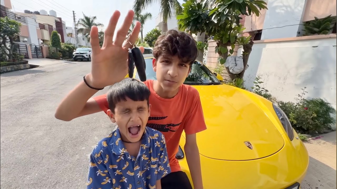 Saurav dada ki car chori kr li 😂 #sauravjoshivlogs #akamit01 