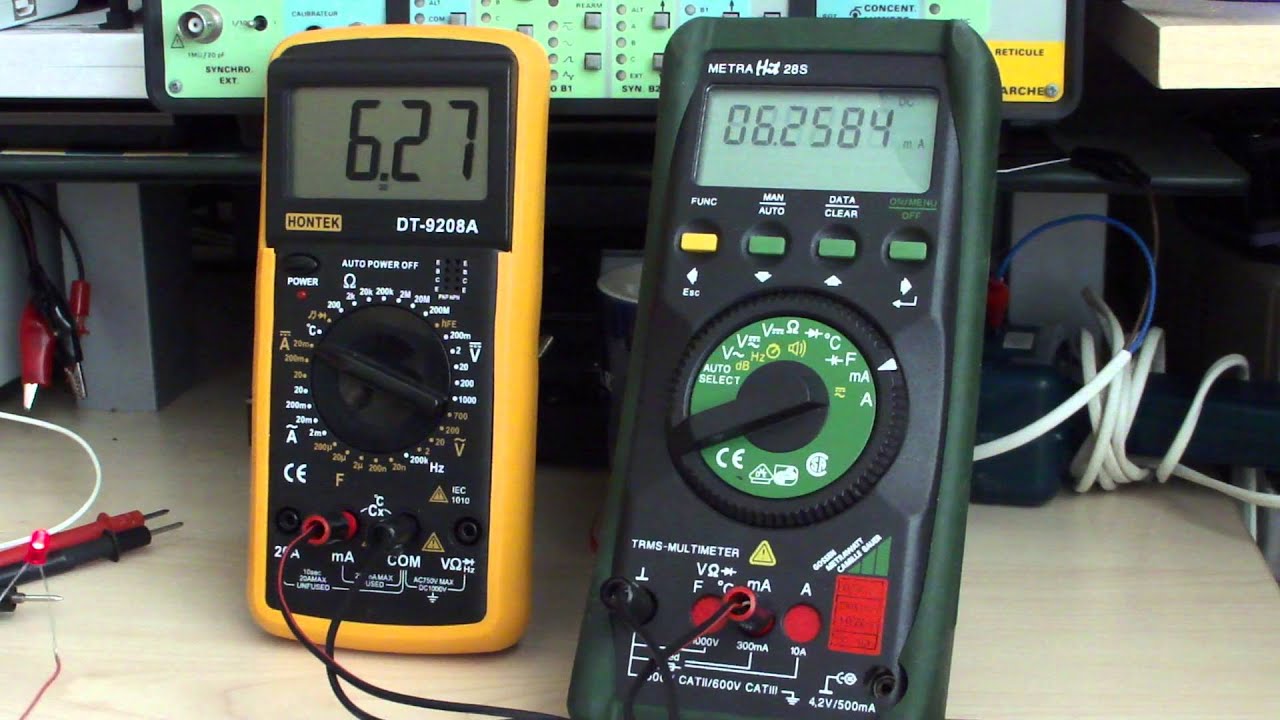 Multimetr DT9208A  - pomiar miliamper ( mA DC)