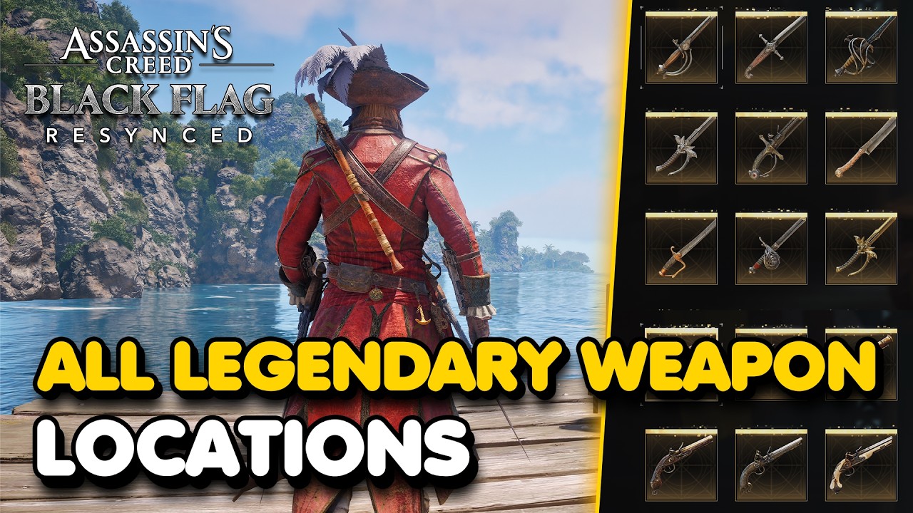 Как получить ВСЁ ЛЕГЕНДАРНОЕ оружие в Assassin's Creed Black Flag Resynced