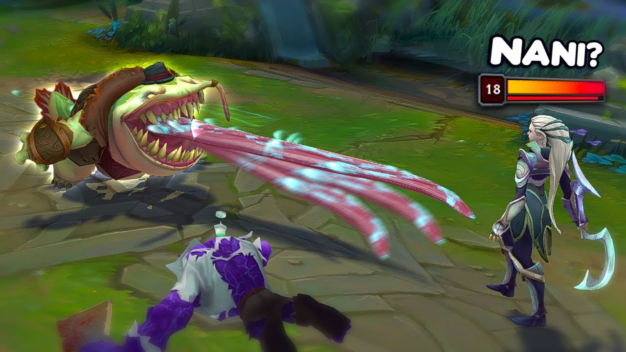 Tahm Kench...but he 1v5s the enemy team with his super speed licks 😛😛