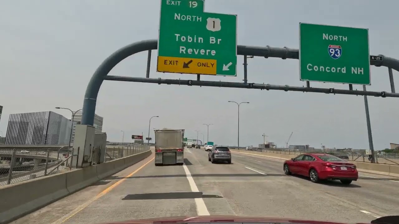 I-93 Drive Through Boston To US-1