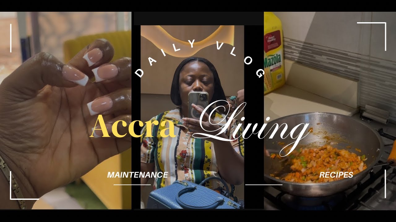 Accra Living #ep2 : New hair  +Cooking, Nails/life of ambivert living in ghana #livinginghana 
