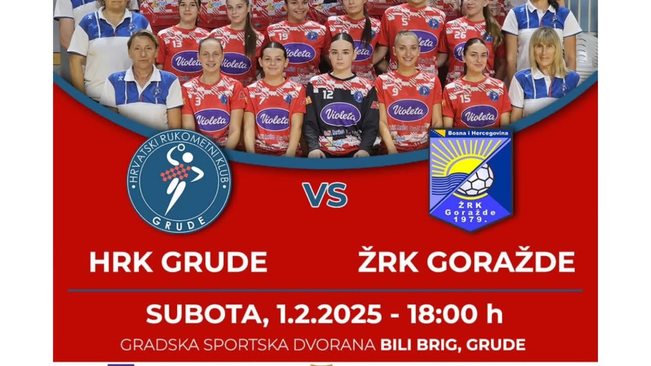 KUP BiH: 1. UTAKMICA 1/4 FINALA | HRK GRUDE : ŽRK GORAŽDE