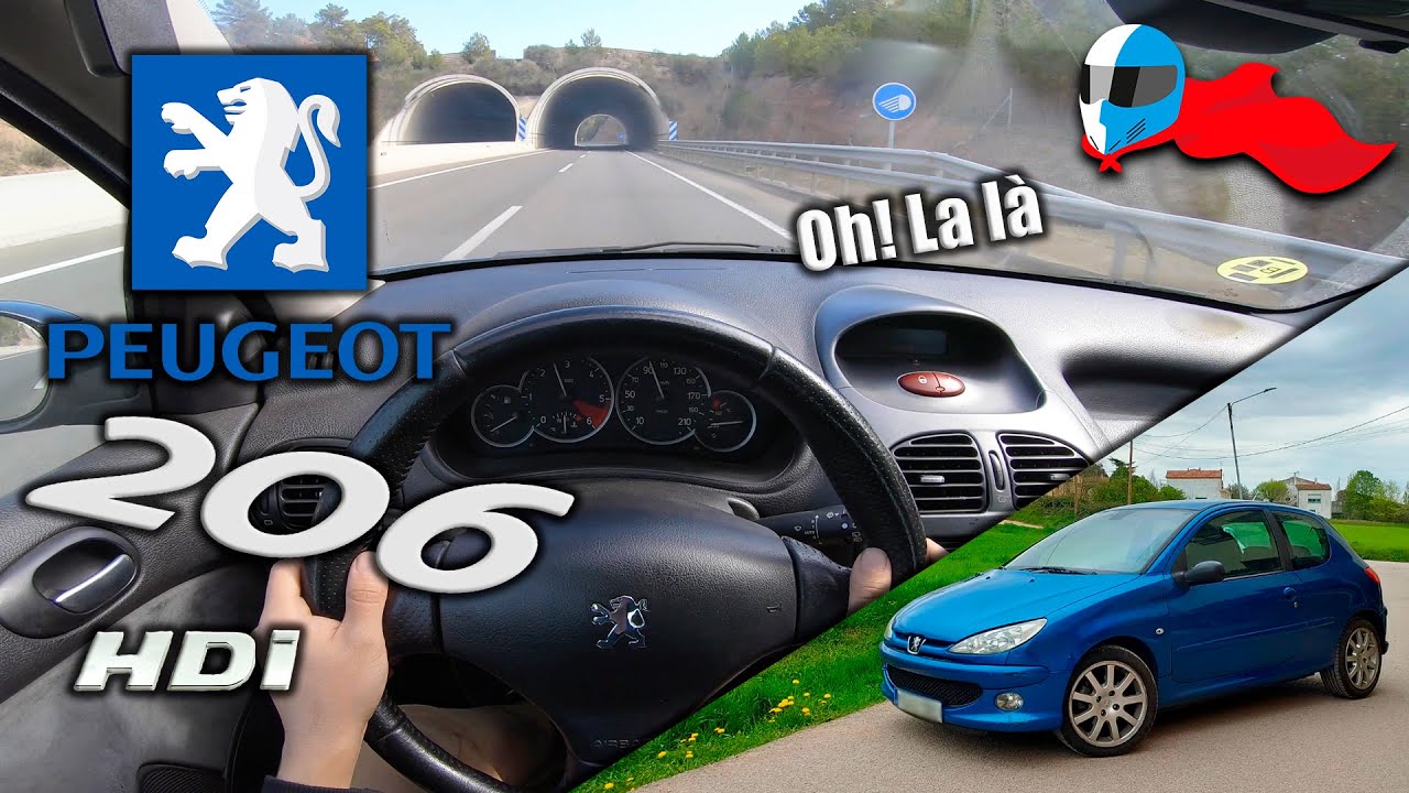 2005 Peugeot 206 XS HDi (80kW) POV 4K [Test Drive Hero] #15 ACCELERATION, ELASTICITY & DYNAMIC