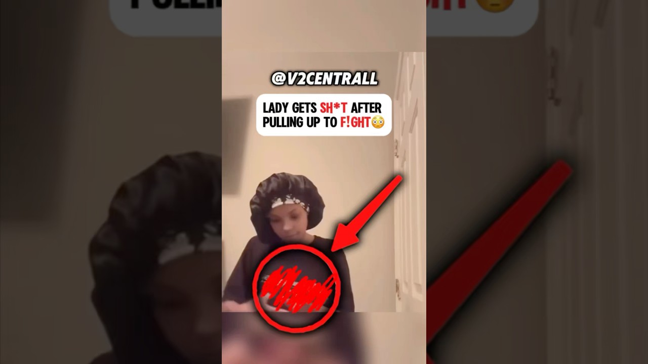 Леди получает дерьмо после того, как подъехала на драку😳 #мемфис #дрилл