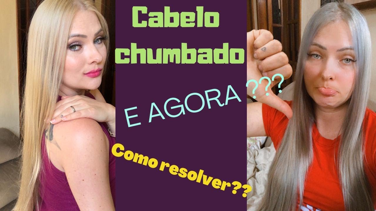 CABELO CHUMBADO O QUE FAZER ?? como resolver EM CASA!!! CHUMBADO COM TINTA COMO DESBOTAR