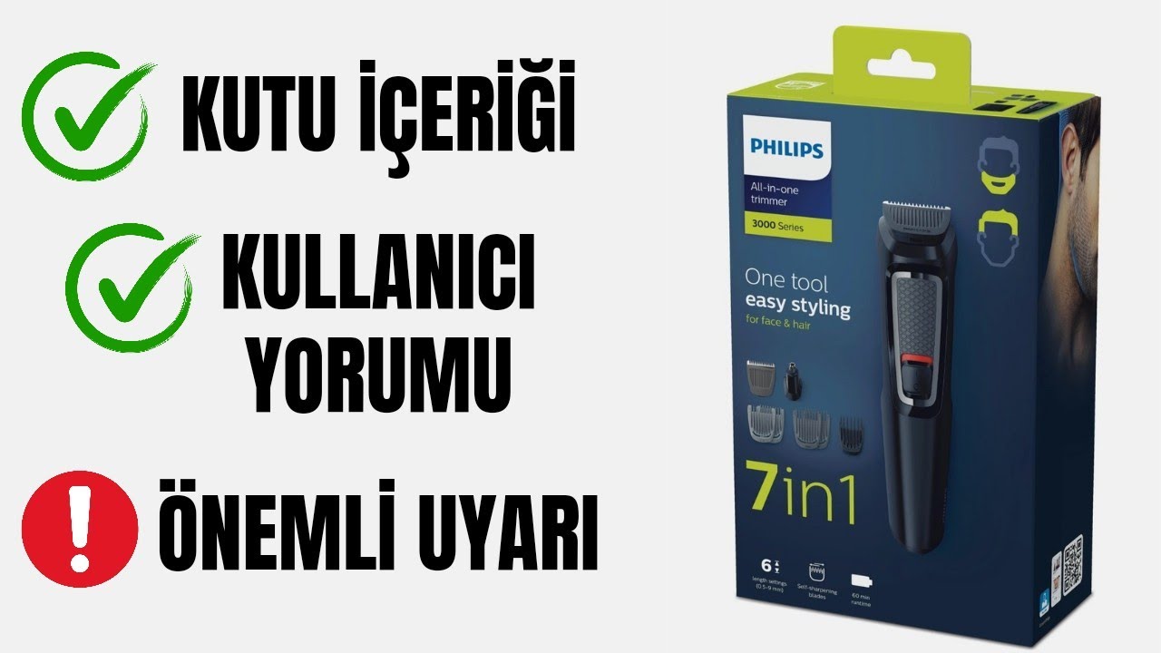 Philips Traş Makinesi | 7'si bir Arada All in One 3000