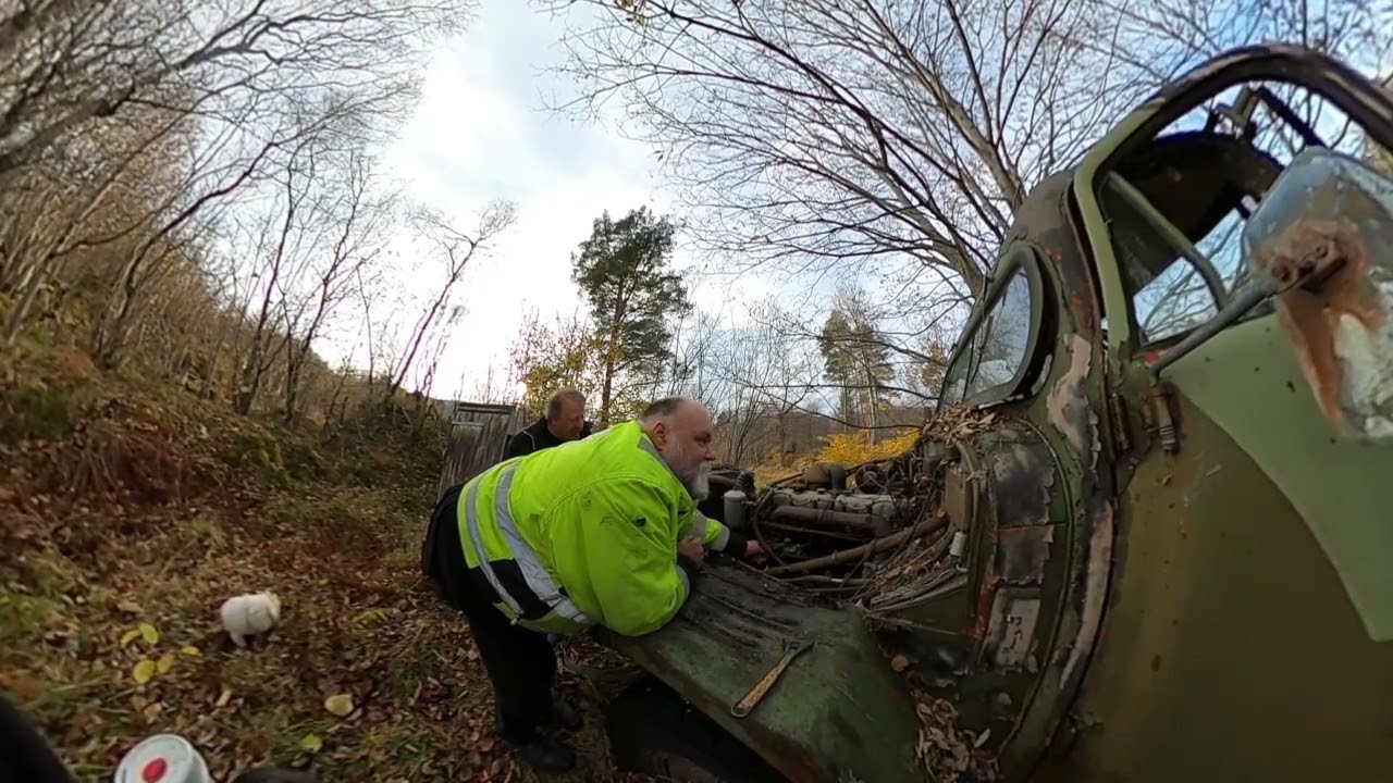 no start pilote. 1957 Volvo TL 22. Svedish Army Truck 6WD Diesel.
