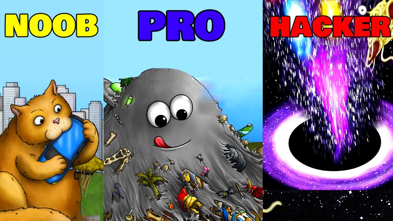 Tasty Planet Forever - NOOB vs PRO vs HACKER (Tasty Planet 4) Black hole last level