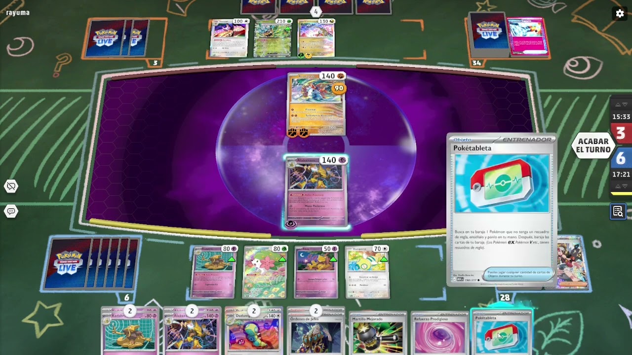 Alakazam VS BOLT Pokémon TCG LIVE 2026 Replay