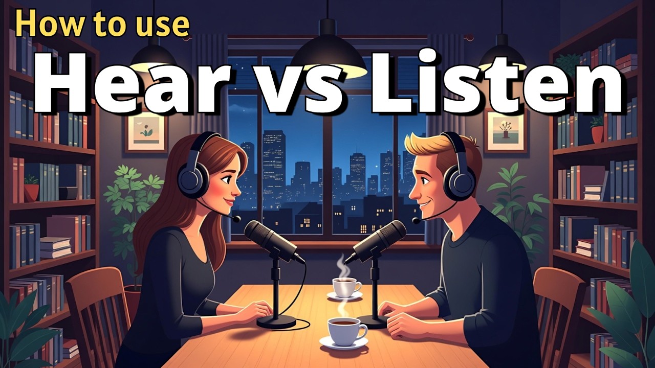 Hear or Listen? Stop Making This Common English Mistake!