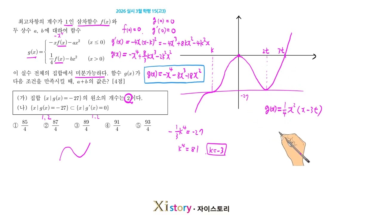 2026년 3월 고3 모의고사 수학 15번