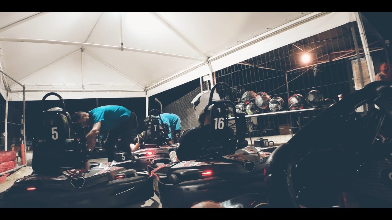 Racing kart Laureana - Night time dogfight - Insta360 one rs