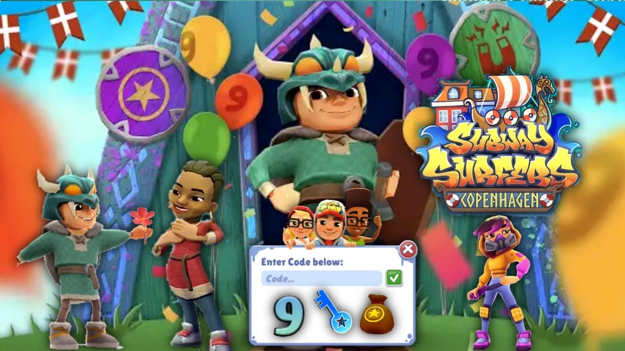 Subway Surfers Copenhagen 2021 (Promo Code) 9 Keys
