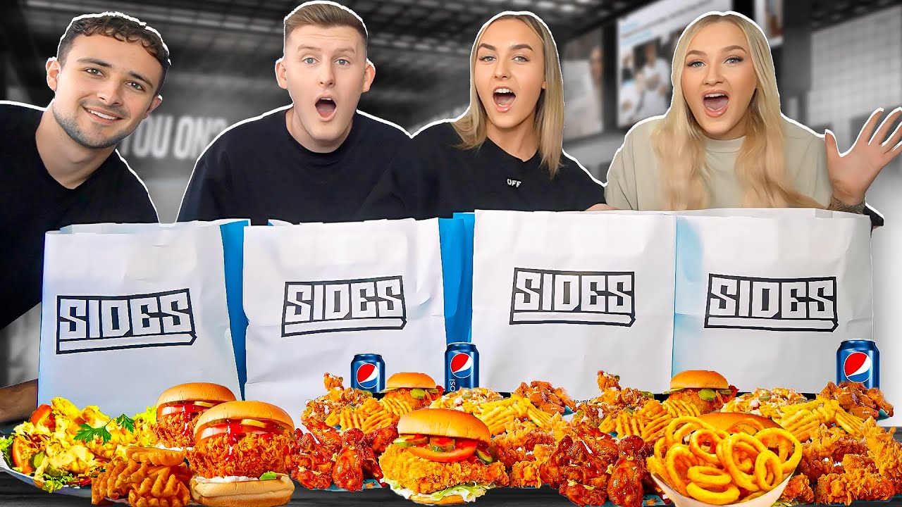 Last to STOP Eating EAT SIDES Wins $1,000 - Challenge
