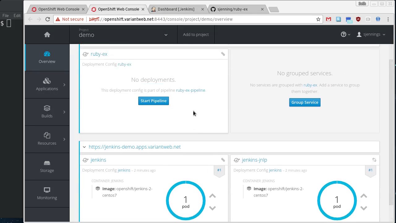 Using OpenShift Pipelines with Webhook Triggers