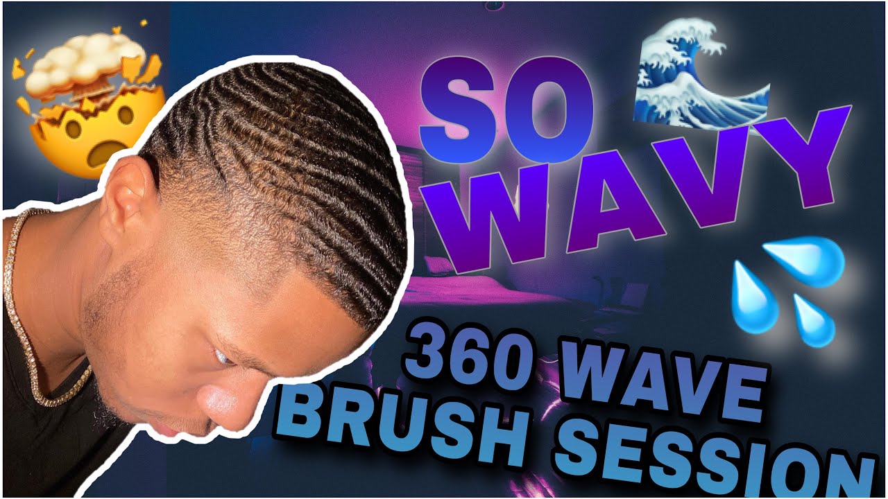 BRUSH SESSION 360 WAVES 4K ( How I brush my waves by Wave Man Mike ) 540 WAVES
