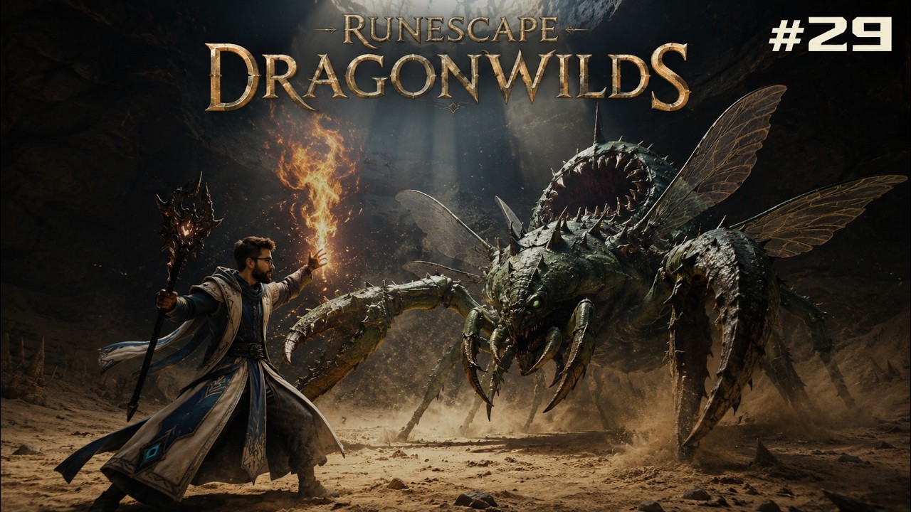 Runescape Dragonwilds, часть 29 | Безумная битва с Королевой Кальфитов