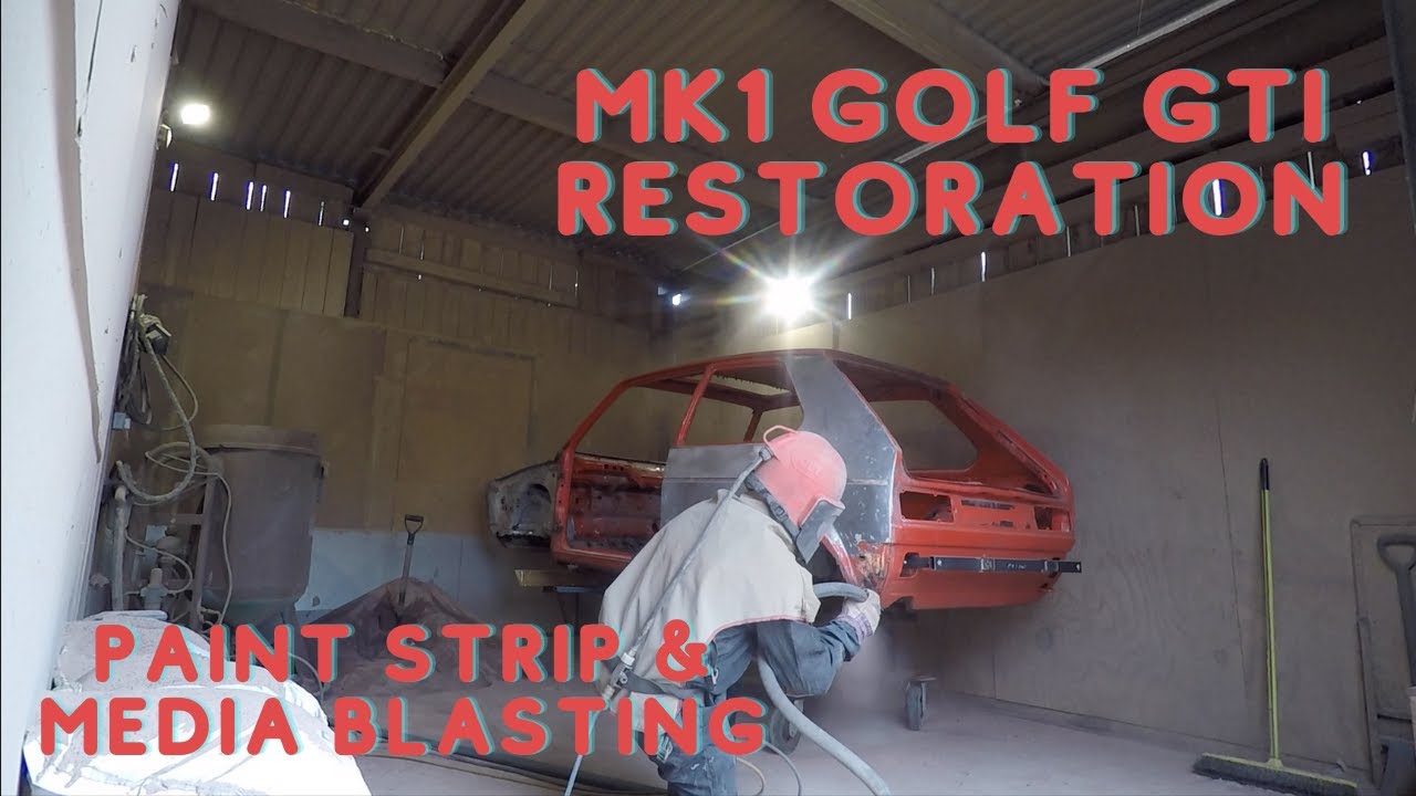 Paint Strip & Media Blasting - Episode 7 - 1983 Mk1 Volkswagen Golf GTI Campaign Restoration Rebuild