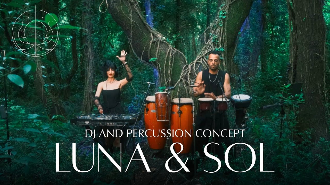 LUNA & SOL - Progressive House | Live DJ Percussion | Dance Performance | Mystic Forest 4K #djset