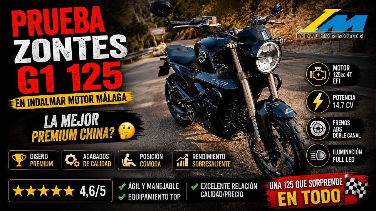 Prueba Zontes G1 125 en Indalmar Motor Málaga | Review | La mejor premium China? 🤔