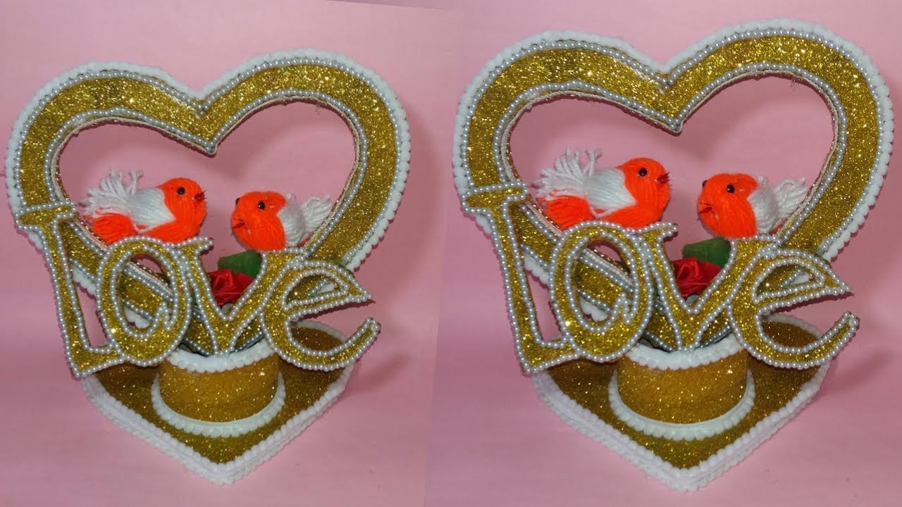 how to make showpiece ||crafts with cardboard ||gift itam showpicee||dustu pakhe