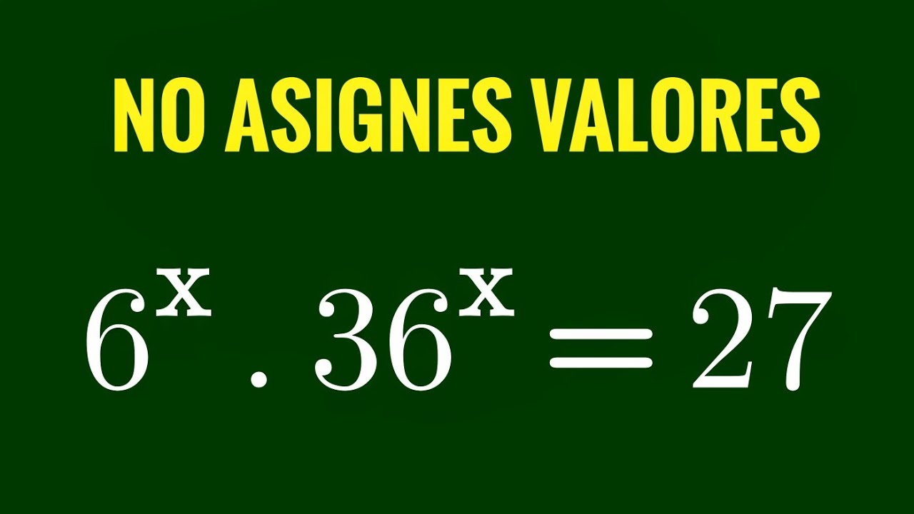 Muy pocos logran resolverlo/Es fácil al hacer una logaritmación 