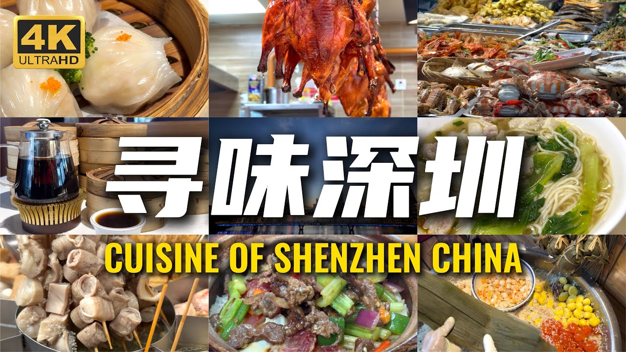 深圳｜豬腳飯｜粤菜｜無人機外賣｜潮汕大排檔｜煲仔飯｜港式點心｜走鬼牛雜｜雲吞面｜及第湯｜姜撞奶｜印度菜｜捆飯#中國美食 #街头美食 #深圳