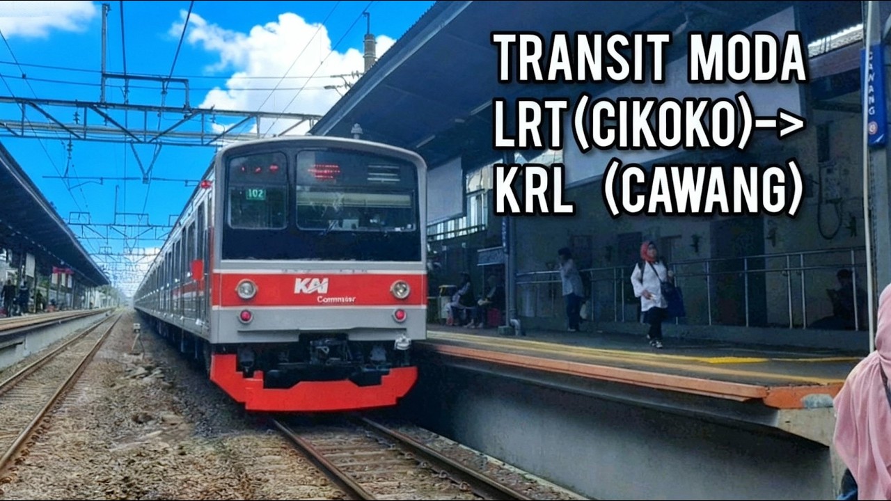 Cara Transit Pindah Moda LRT Stasiun Cikoko ke KRL Commuter Line Stasiun Cawang Jalan Kaki