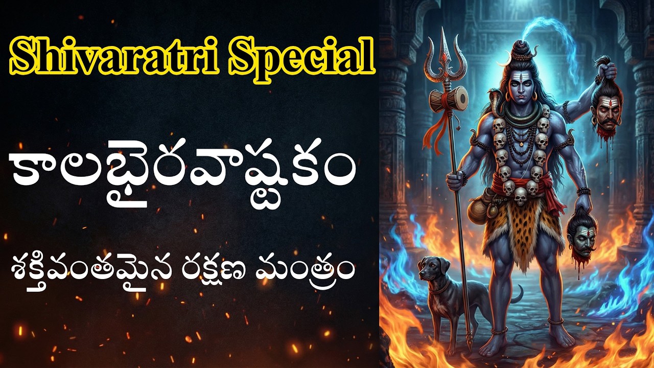భయాలను తొలగించే అష్టకం | Maha Shivaratri Special 🔱 Kalabhairavashtakam | Powerful Protection Mantra