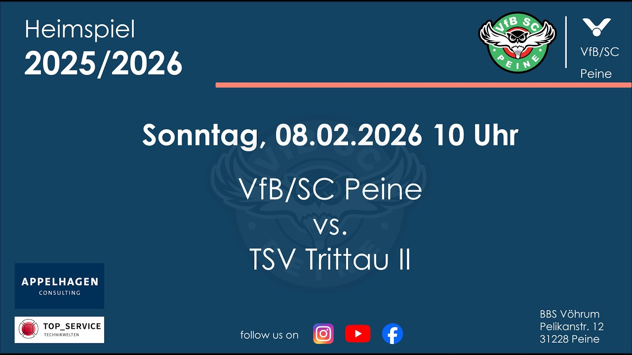 12. Spieltag RL-Nord: Peine vs Trittau II
